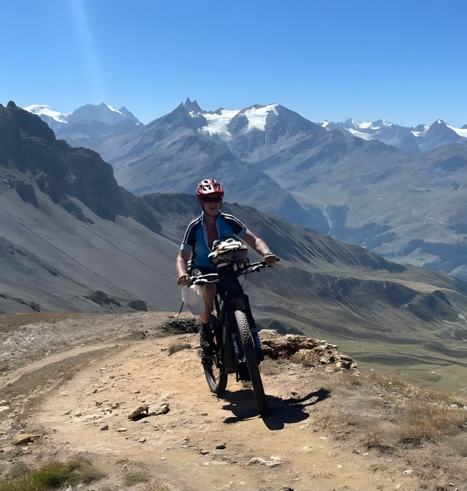 Biketour am Gletschersee mit Gepäcksystem