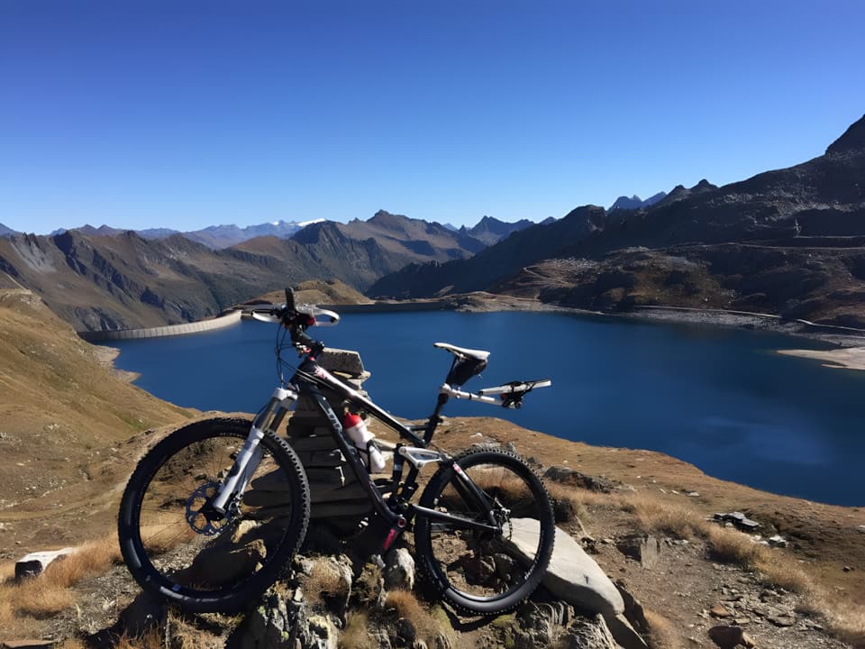 Bundle auf Bergpass