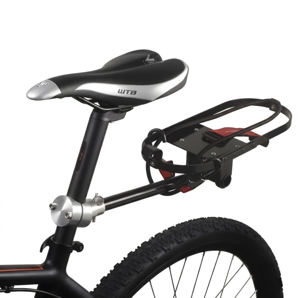 Genial-Biken Heck Träger — Detailansicht an der Sattelstütze